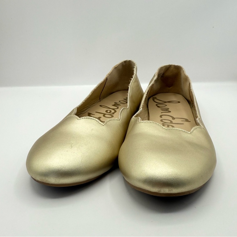Sam Edelman Gold Scallop Women’s Flats •Size 5